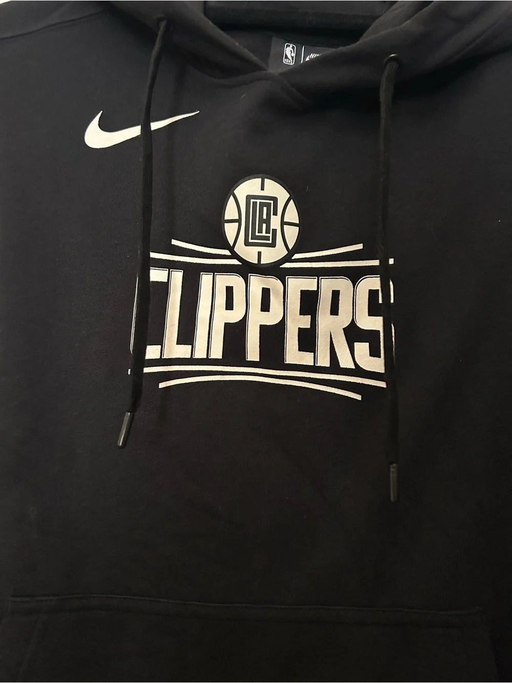 NBA Los Angeles Clippers Black Zip-Up Hoodie